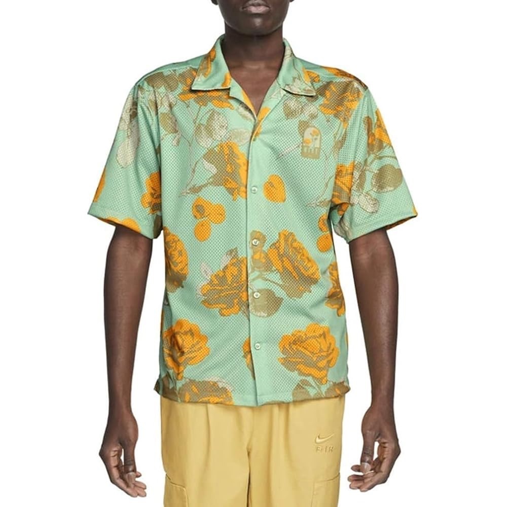 Nike Men's Gel Spring Break XL Button Down Shirt in Green Floral EUC